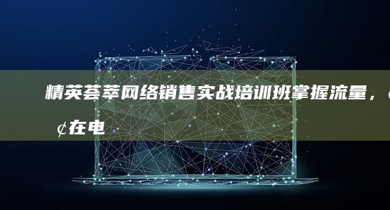 精英荟萃网络销售实战培训班：掌握流量，赢在电商新时代